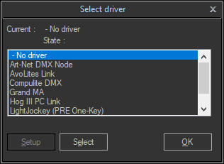 DMX_SelectDriver